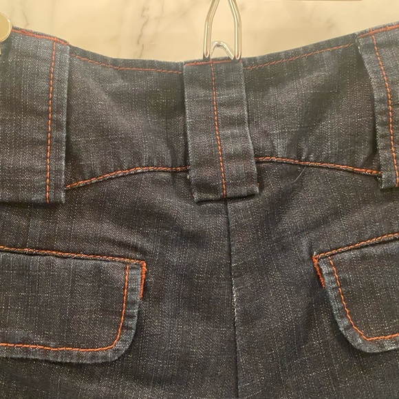 Anthropologie Denim Shorts with Rust Stitching - Picture 3 of 8